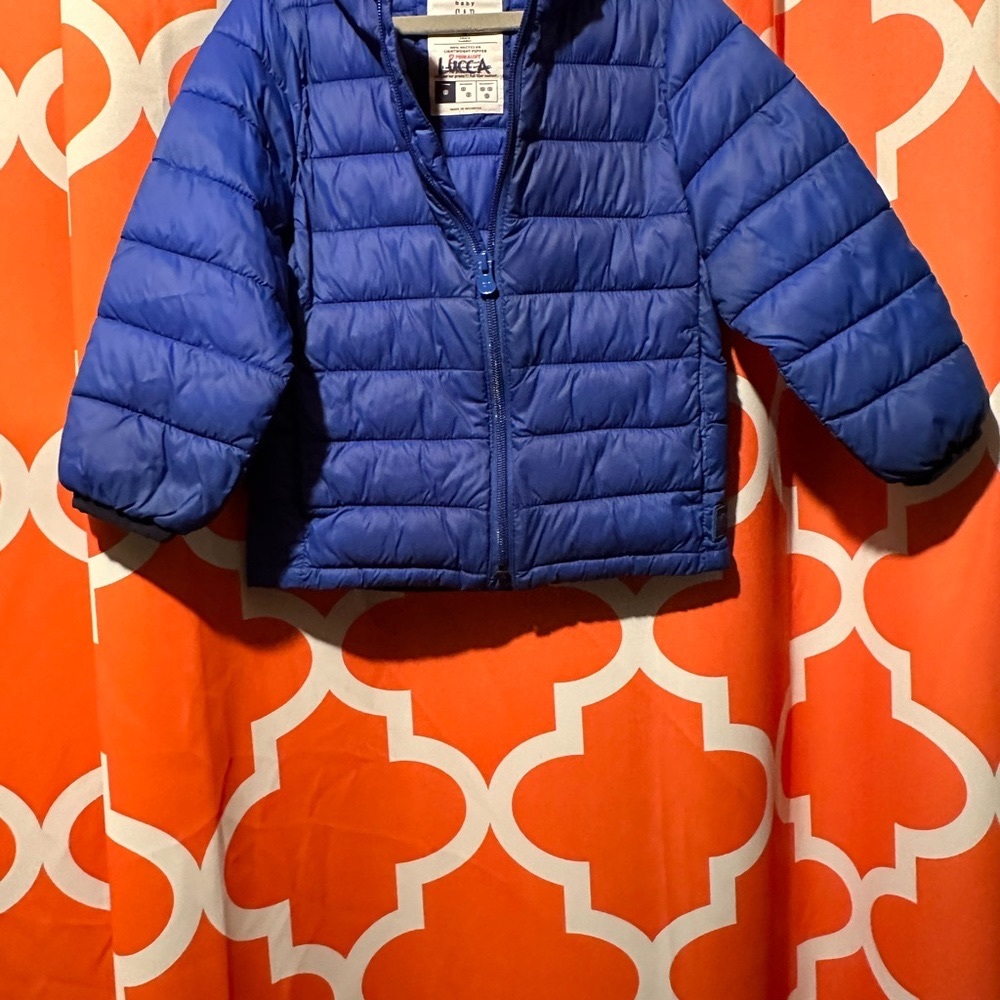 GAP Boy’s Puff Jacket -Royal Blue Size 4T
